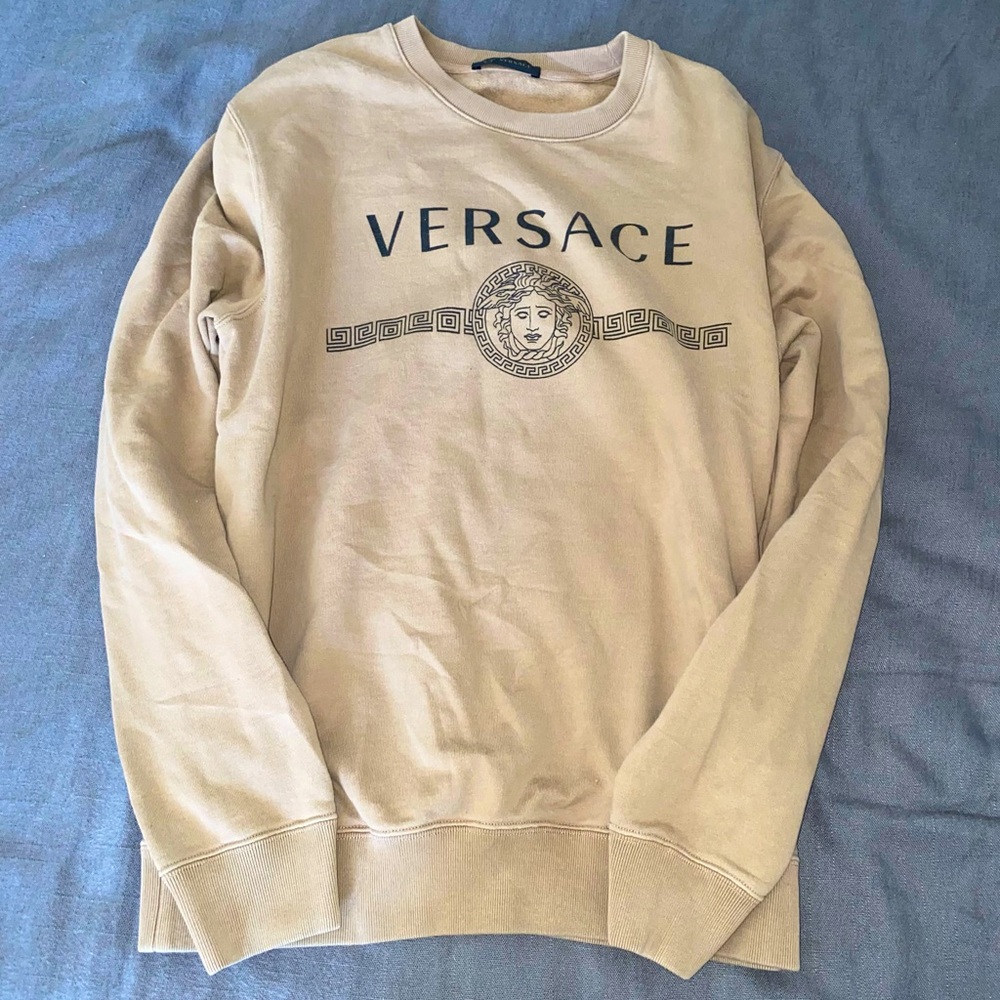Men’s Medium Tan Versace Crewneck